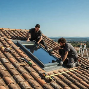 Ouvrier : pose velux de toiture