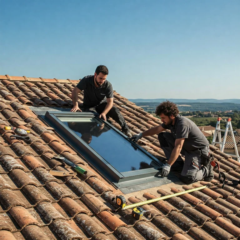 Ouvrier : pose velux de toiture