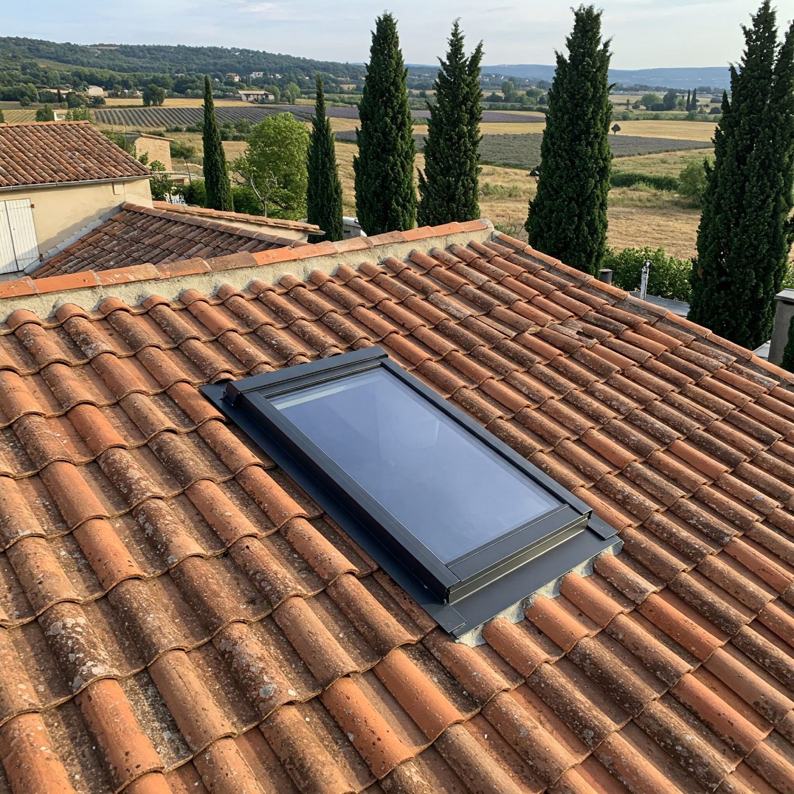 Pose de velux sur toiture dans le Var