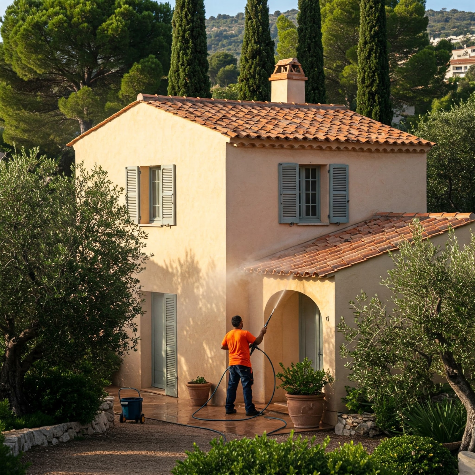 Nettoyage de façade dans le Var