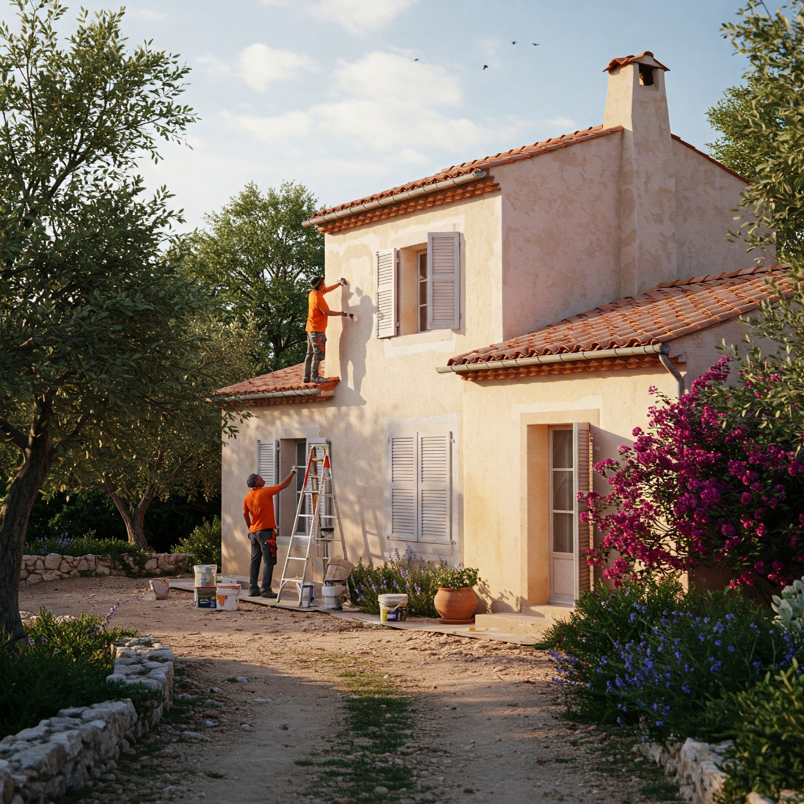 Peinture de façade dans le Var