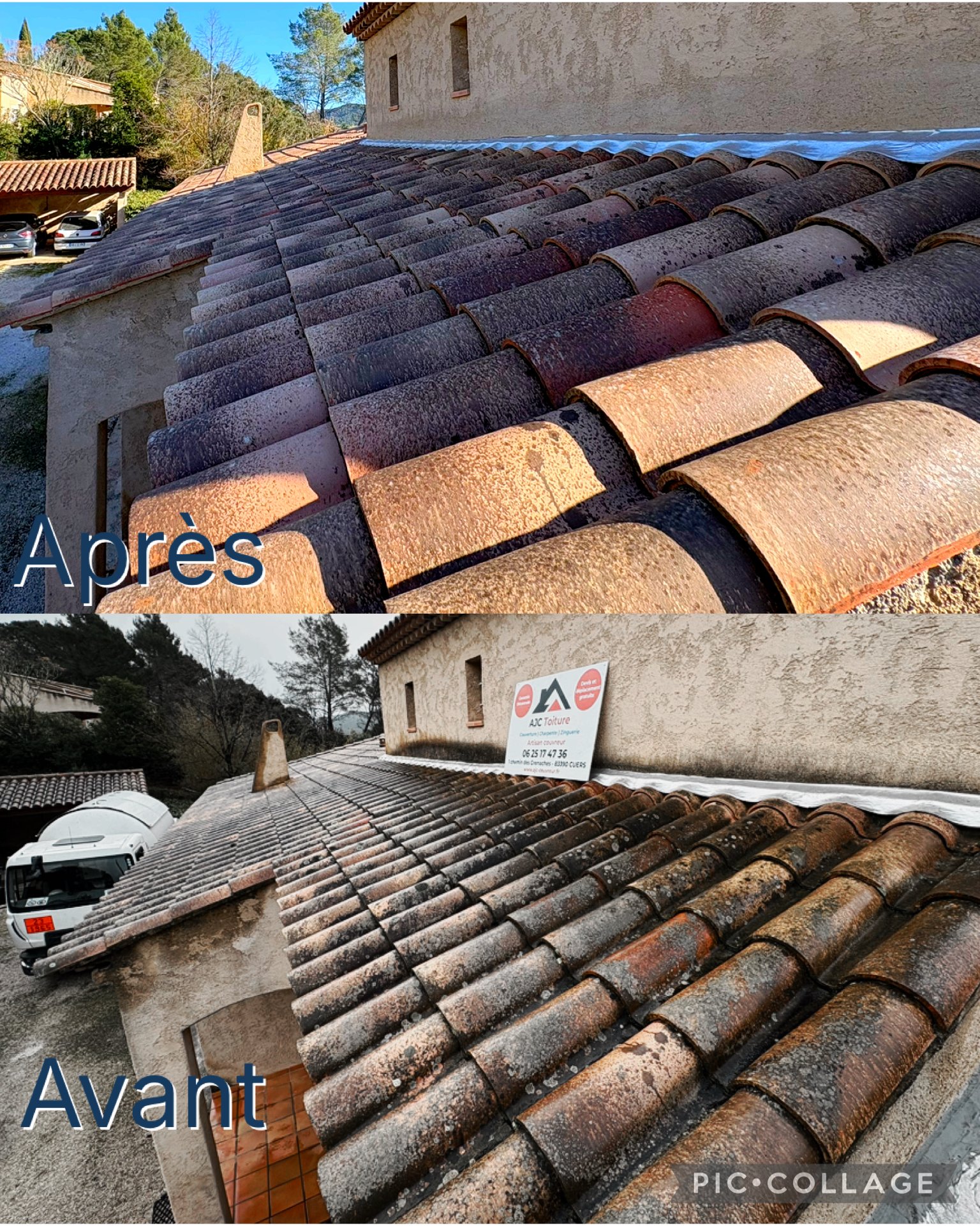 Rénovation complète de toiture et tuiles anciennes dans le Var